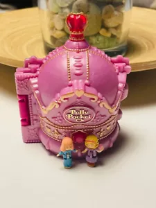 Polly Pocket Vintage 1996 Bluebird Crown Palace quasi completo variante rosa - Foto 1 di 5
