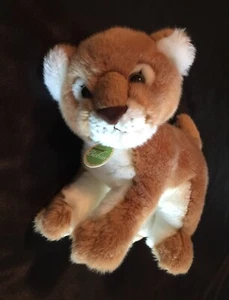 AURORA MIYONI Realistic Plush Lion Cub 10” Lifelike Stuffed Animal SANITIZED - Picture 1 of 10