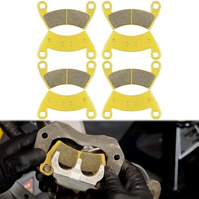 Pastillas de freno de disco delanteras y traseras de cerámica para Polaris Ranger Crew XP 1000 2017-2021 Foto 1 de 4