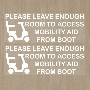 Disabled Driver Mobility Car Window Bumper Sticker Parking Disability, Large - Picture 1 of 1