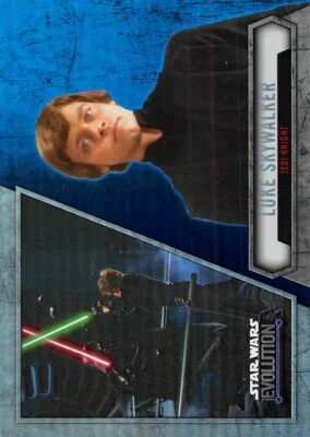 Luke Skywalker 2016 Topps Star Wars Evolution Blue Lightsaber Parallel #32  nsc2 - Image 1 of 2