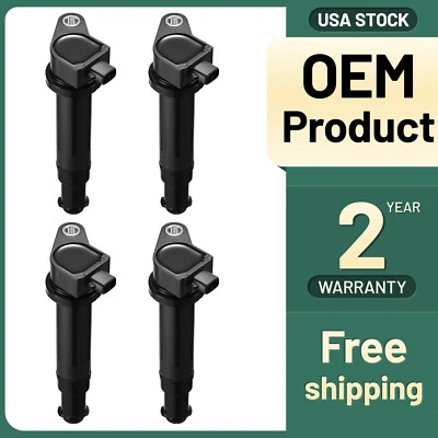 4 Ignition Coil For 2006-2011 Hyundai Accent Kia Rio Rio5 UF499 2730126640 RED - Изображение 1 из 4