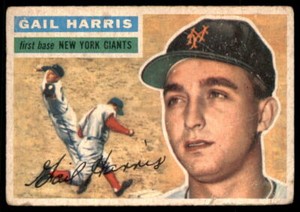 1956 Topps #91b Gail Harris Gray Back