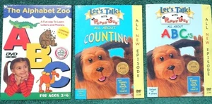 Let's Talk with Puppy Dog Serie Alles über ABCs Counting Alphabet Zoo 3 DVDs - Bild 1 von 4