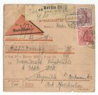 Deutsches Reich, Nachnahme-Paketkarte, Perfins, Firmenlochung  AEG, Berlin