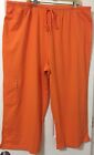 Coldwater Creek size P /Medium Capri cargo pants high quality knit orange new