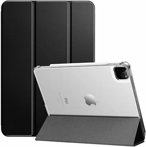 iPad Pro 11 2021 Hülle Transparent Hard Back Leicht Slim Schutz Schwarz - Bild 1 von 7