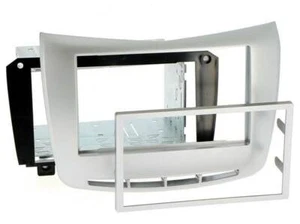 Cubierta de radio LANCIA Delta (844) desde 2008-14 2DIN plata kit de instalación marco de montaje - Imagen 1 de 1