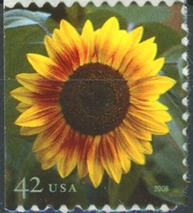 SUNFLOWER MNH Self-Adhesive Booklet Stamp On Original Backing Scott's 4347 - Picture 1 of 2