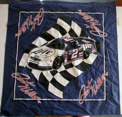 Rusty Wallace Bandana Scarf Flag Banner 21x21 inches Cover