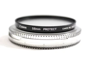 CANON KAMERA 58MM KLARGLAS OBJEKTIV SCHUTZ FILTER (NEUWERTIG) - Bild 1 von 2
