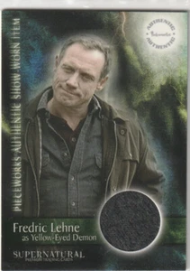Fredric Lehne Yellow eyes Worn Shirt Season 2 Pieceworks Costume Card PW-13 - Picture 1 of 2