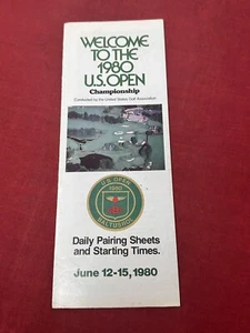 1980 US OPEN Golf VTG Pairing Sheet Program Baltusrol Golf Club Springfield NJ - Picture 1 of 9
