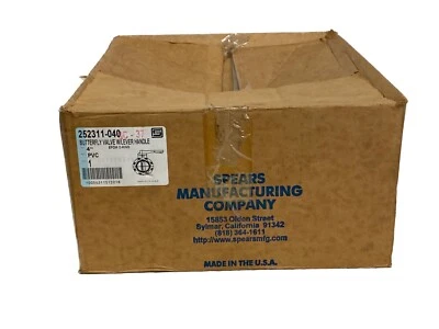 NUEVO EN CAJA Lanzas 4” PVC Válvula Mariposa con Mango de Palanca 252311-040 Foto 1 de 4