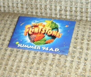 1993 THE FLINTSTONES MOVIE BADGE Pin Pinback Button Hanna-Barbera - Bild 1 von 1
