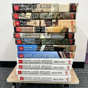 Rank Lloyd Wright Monograph Complete Works 12 volumes From Japan - Foto 1 di 6