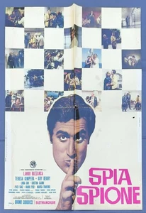 Manifesto Soggettone SPIA SPIONE 1966 LANDO BUZZANCA BRUNO CORBUCCI F80 - Picture 1 of 5