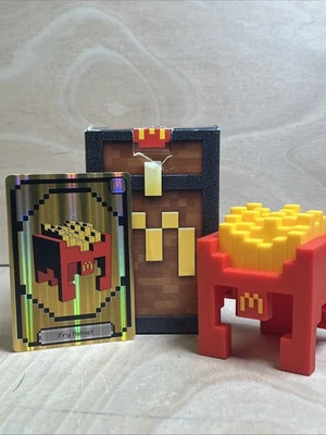 McDonald's Minecraft Movie Happy Meal Collectible Toy Fry Helmet - Code Unused - Image 1 of 4