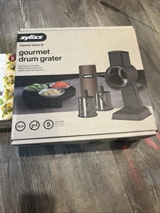 2 Zyliss rotierende Käsereibe, Aluminium, 3 Stahltrommelklingen, Käse, Gemüse - Bild 1 von 9