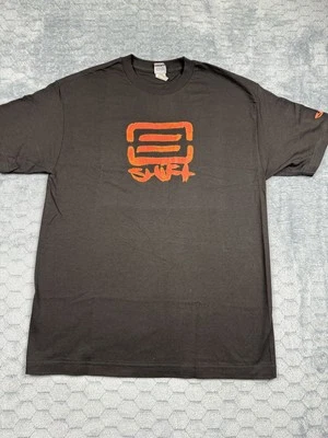 Винтажный Shift рубашка мужская большой черный оранжевый графический MX мотокросса мотоциклиста короткий рукав - Изображение 1 из 4