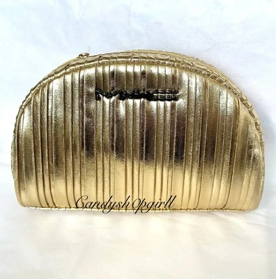 NUEVA Bolsa de Maquillaje MAC Dorada Edición Limitada Bolsa de Cosméticos Foto 1 de 4