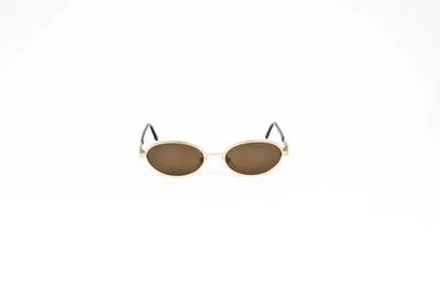 Gafas de sol FENDI Fendissime F604 804 vintage unisex doradas ovaladas marrones lentes Italia Foto 1 de 4