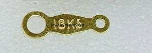 18k Solid Yellow Gold 11.5mm Chain Necklace Large TAG American USA MADE - Picture 1 of 2
