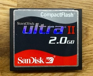 SanDisk Ultra II Compact Flash CF Memory Card 2GB for DSLR Digital Cameras - Picture 1 of 1