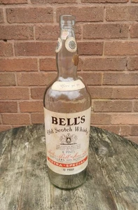 Große Vintage Bells Whisky Flasche 4,5L 8 Pint 70% PP selten Spardose Glas Darts - Bild 1 von 9