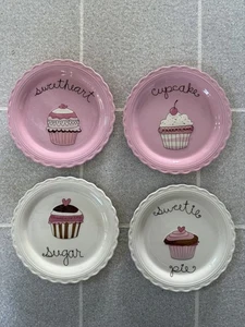 4 FELIZ DÍA DE SAN VALENTÍN NOVIA CUPCAKE AZÚCAR DULCE PASTEL PLATOS DE POSTRE WOW - Imagen 1 de 2