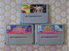USED SNES SFC Super Famicom set of 3 Parodius Gokujyou Jikkyou Parodius da Japan