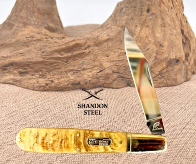 Faca de bolso dobrável OCOEE RIVER GRANDE GRAND DADDY BARLOW ALÇAS DE CHIFRE DE CARNEIRO (127) - Imagem 1 de 4