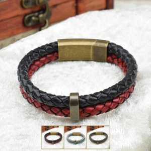 ❦ Armband JORGE | Leder | 6 mm | Surfer | Magnetverschluss | 01 ❦ - Bild 1 von 6