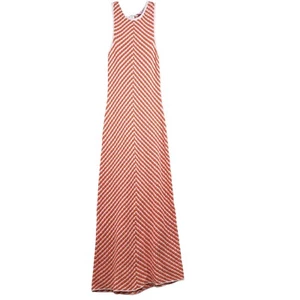 NWT New House Of Harlow 1960 Size Medium Striped Sleeves Knit Maxi Dress Orange - Picture 1 of 6