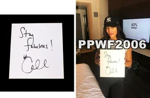 TABLERO SHIKISHI AUTOGRAFIADO FIRMADO A MANO WWE CARMELLA CON PRUEBA Y CERTIFICADO DE AUTENTICIDAD 5 - Imagen 1 de 4