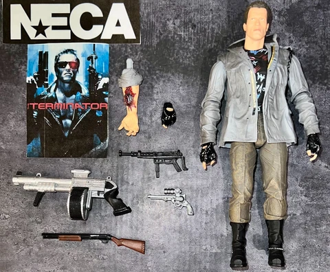 NECA Terminator T-800 Tech Noir Ultimate Schwarzenegger 7" Figure AUTHENTIC Cover