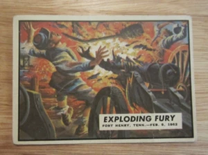 Tarjeta coleccionable Exploding Fury 1962 Topps Civil War News #5 - Imagen 1 de 2