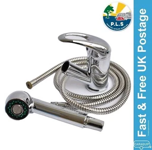 Single Lever Tap Mixer Chrome Single Hole Shower Caravan Motorhome Boat - Picture 1 of 5
