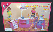 GLORIA DOLLHOUSE FURNITURE SIZE Candy & Ice-Cream Bar Stools PLAY SET FOR Dolls