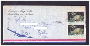 Busta Cover Venezuela per Italia 1974 Air Mail WE1957 - Foto 1 di 1