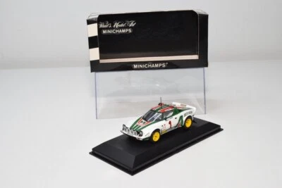 B21 1:43 MINICHAMPS 430 771201 LANCIA STRATOS ALITALIA 1° MONTE CARLO 1977 MIB - Immagine 1 di 4