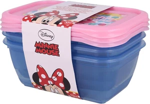 Minnie Mouse Praktische 3er Pack Lebensmittelbehälter mit Deckel - Bild 1 von 3