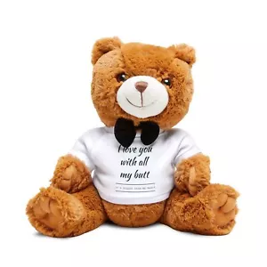 Adorable Teddy Bear with Fun Message, Plush Toy, Gift for Kids, Baby Shower, - Picture 1 of 5