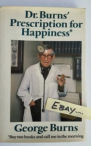 Burns George Dr Prescription for Happiness Auto Book 1984  Putnam's Signed - Picture 1 of 12
