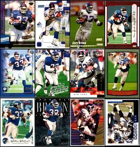 Gary Brown New York Giants (13) Card Lot - RARE COLLECTIBLE – OWN A PIECE OF ... - Picture 1 of 4