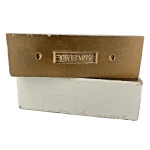 Antique Tiffany Enameled Brick Company Dry Pressed Kiln Fired Tile White Gold 2 - Picture 1 of 12