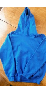 Gilden Heavy Blend Blue Hooded sweatshirt with front pocket youth medium - Picture 1 of 2