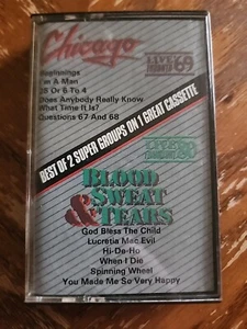Chicago / Blood Sweat  & Tears- Best Of 2 Super Groups (USED- vintage cassette) - Picture 1 of 5