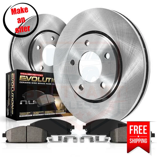 Powerstop KOE5490 Rear Brake Disc and Pad Kit for 2003-2008 Dodge Ram 2500/3500 - Image 1 of 4
