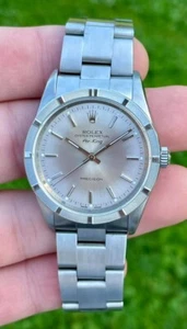 Rolex Air-King 14010M Silver Oyster Bracelet with Silver Bezel - Picture 1 of 11